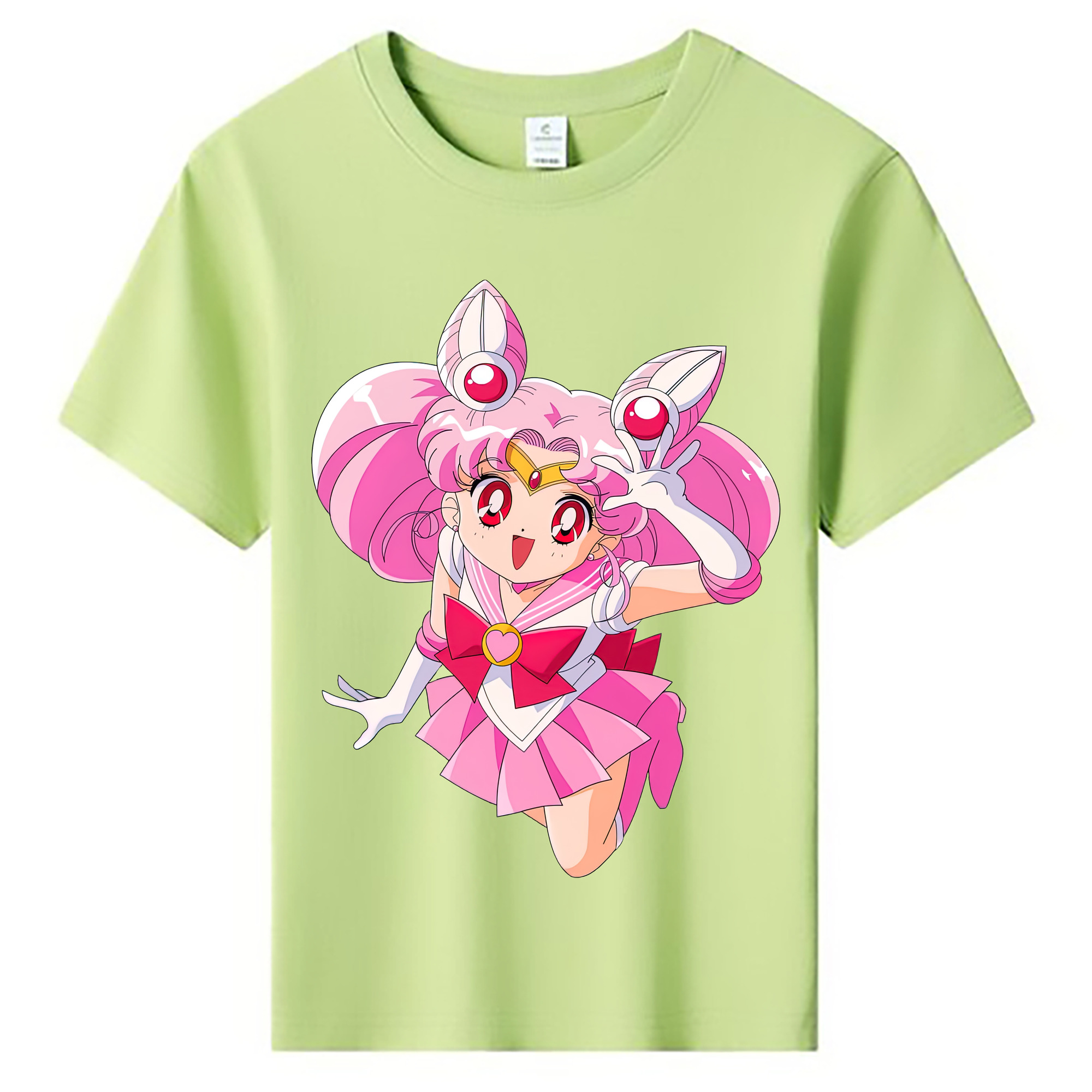 （画像用） 美少女戦士セーラームーン ちびうさ Sailor Moon Chibiusa Tsukino Usagi Small Lady Serenity 綿100％キッズTシャツ（フロントプリント）